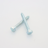 High Toughness Hex Lag Screw Carbon Steel Metric Zinc Plated Grade 4.8 6.8 Strong Pull Resistance Not Easy Deform Threaded