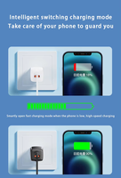 Chargeur mural rapide Justlink 20W pour UE, États-Unis, Royaume-Uni, adaptateur double port, prise d'alimentation, chargeur PD pour Apple, pour iPhone 17