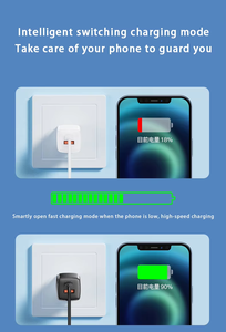Chargeur mural rapide Justlink 20W pour UE, États-Unis, Royaume-Uni, adaptateur double port, prise d'alimentation, chargeur PD pour Apple, pour <span class=keywords><strong>iPhone</strong></span> 17 - Product Image 3