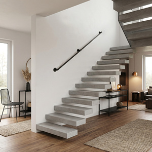 Supports d'étagères en acier métallique réglables Rusticline <span class=keywords><strong>pour</strong></span> main courante d'<span class=keywords><strong>escalier</strong></span>, bricolage, tuyau métallique industriel - Product Image 5