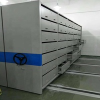 Étagères mobiles compactes en métal modernes pour bureaux commerciaux, bibliothèques, écoles, capacité de charge élevée, espace optimisé