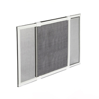Lot de 2 moustiquaires horizontales réglables pour fenêtre coulissante de 21 à 37 pouces pour fenêtres de cuisine.