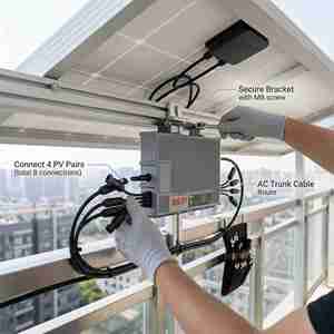 Microinversor Solar BDM2000 NEP BDM-2000 de 2000W para Conexión a Red, 22-60V CA, 220V 230V, MPPT, IP67, para Exteriores, Balcón, Sistema Fotovoltaico - Product Image 3