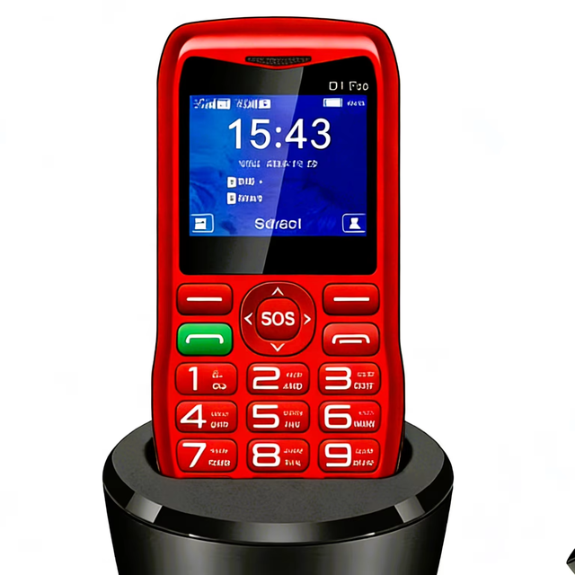 Customized Seniors Phone 2.0-Inch Screen SOS Large Keys Dual SIM LED Light  173