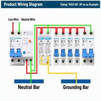 Parafoudre AC Chint NXU-IIG 40kA 275V/320V/385V/440VAC 1P pour la protection contre les surtensions domestiques et la distribution d'énergie AC