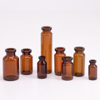 Vente en gros de flacons en verre stériles de 10 ml vides pour peptides, avec palette et emballage en boîte, pour cosmétiques et produits pharmaceutiques