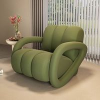 Fauteuils de détente modernes en tissu écologique pour chambre, salon et balcon - Simple ou double
