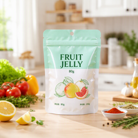 Sachet Doypack Personnalisé Imprimé avec Fermeture Zip Refermable, Emballage Alimentaire en Plastique de Qualité pour Gelée de Fruits, Sachet Doypack pour Snacks
