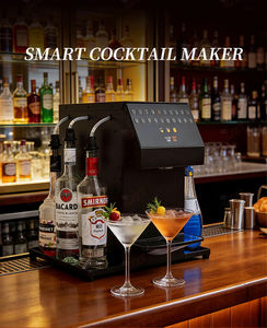 Robot Barman Intelligent pour Cocktails avec 20 Recettes de Boissons, 6 Bouteilles, Distributeur de Mojitos à Portion Individuelle et Lumière Ambiante - Product Image 2