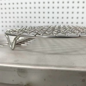 Thickened Stainless Steel BBQ Wire Grate Multisize Cooking <b>Grill</b> Net <b>for</b> Charcoal Oven - Product Image 4