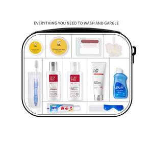 El juego de artículos de tocador de viaje OEM Personalizado incluye cepillo de dientes, enjuague bucal, champú y Gel de ducha, muestras para el cuidado del cabello y el peinado - Product Image 4