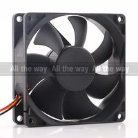 Original YM 24V 48V DC12V 0.50A EC AC 80X80X25MM 8025 8CM haut Volume d'air double boule châssis convertisseur DA08025B12UF ventilateur de refroidissement