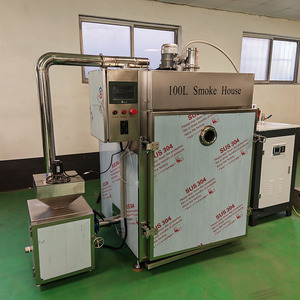 Ahumador Industrial Automático para Salchichas y Embutidos con Control Inteligente PLC, <span class=keywords><strong>Horno</strong></span> de Ahumado de Carne de Res y <span class=keywords><strong>Pollo</strong></span> con Motor de Acero Inoxidable - Product Image 4