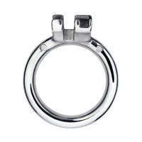FRRK 2024 nouveau style Cage à bite masculine Dispositif de chasteté Nouveauté Sissy Cage de chasteté inversée Jeu CBT Anneau négatif en acier inoxydable