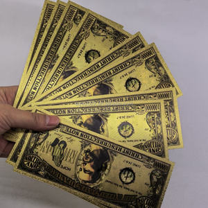 Die Auferstehung Jesu Goldbanknote Kreuz PET Vergoldete Folienbanknote Sammlerstück Geschenk für Weihnachten - Product Image 3