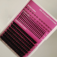 Cils en Fibres PBT Coréennes Éventail DIY, Cils Inférieurs Touffus Effet Pointes, Cils en Faux Vison 3D en Grappe, Vente en Gros de Cils en Grappe DIY