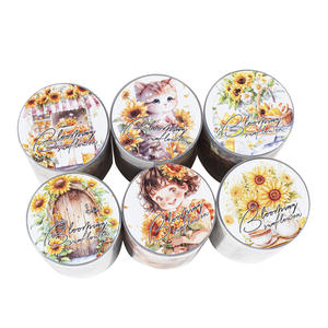 1 rouleau <span class=keywords><strong>de</strong></span> ruban adhésif Floraison Tournesol Jardin Aménagement paysager Ruban <span class=keywords><strong>d</strong></span>écoupé Fiction Floraison <span class=keywords><strong>et</strong></span> <span class=keywords><strong>autres</strong></span> séries - Product Image 5