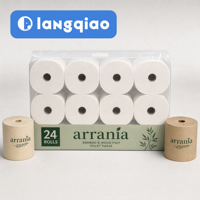 Papier toilette personnalisé Arrania, OEM ODM, marque privée, usine, pâte de bois vierge, biodégradable, doux, résistant, écologique, revendeurs recherchés