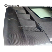 Capot de haute qualité pour Ford Mustang, couvercle de moteur léger avec verre trempé transparent au centre, compatible avec Mustang 2014-2023
