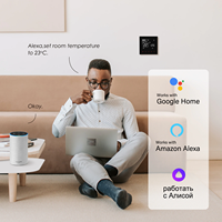 Beok zigbee thermostat d'ambiance numérique à écran tactile pour système de chauffage