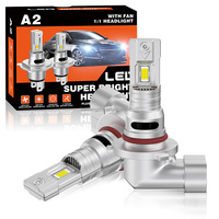 Ampoule de phare LED Kaidengzhe, faisceau Hi/Lo, remplacement H1 H3 H4 H7 H11 9006, voiture, 66W 6000K 12V, Plug&Play, phare LED pour voiture