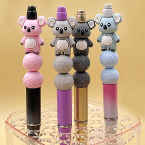 Koala <b>Silicone</b> Teething Toy <b>Beads</b> 3D Animal Shape For Babies 0-24 Months Anti Drop Chain Accessory - Product Image 1