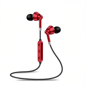 S&N M7 <b>Bluetooth</b> Earphones In-Ear Sports With Mic Red - Product Image 2