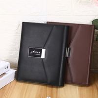 Carnet en cuir personnalisé A5 avec logo, coffret cadeau, couverture de journal et stylo, coffret cadeau, boîte imprimée, ensemble batterie externe en cuir