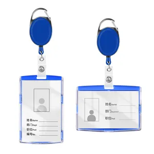 Tachiuwa 3Pcs Retractable Reel Clip Badge Holder ID Card Key Carabiner  Keychain 