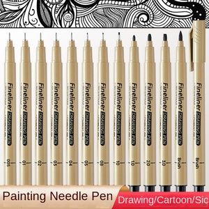 Matita Nera Professionale per Artisti, Design e Schizzi, Penna da Disegno in Plastica Impermeabile e ad Asciugatura Rapida per Bambini - Product Image 5