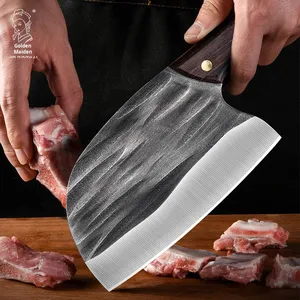 Cuchillo de Carnicero y Chef de 6 Pulgadas, Forjado a Mano, de Acero Inoxidable, para Cortar Huesos y Carne, Estilo Serbio - Product Image 3