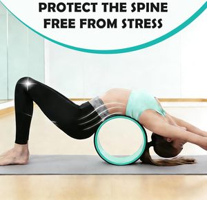 Rouleau de yoga en PVC/PP+TPE de 33 cm pour massage des tissus profonds, soulagement des douleurs dorsales, étirement et libération myofasciale, mobilité - Product Image 2