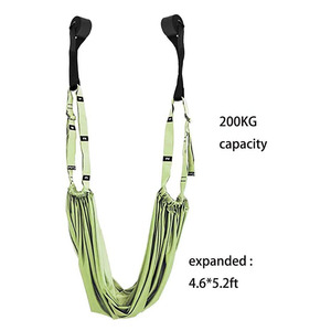 Ensemble élastique de balançoire de <span class=keywords><strong>hamac</strong></span> de corde de <span class=keywords><strong>yoga</strong></span> aérien <span class=keywords><strong>avec</strong></span> dispositif d'entraînement de support de main pour le ballet de danse - Product Image 2