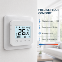 HY518 24V Thermostat à écran tactile LCD numérique Smart Life Télécommande Wifi Thermostat de chauffage pour les pièces de systèmes de chauffage par le sol