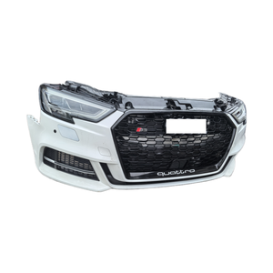 El más vendido de <span class=keywords><strong>segunda</strong></span> <span class=keywords><strong>mano</strong></span> para <span class=keywords><strong>Audi</strong></span> <span class=keywords><strong>S3</strong></span> Parachoques delantero con radiador y faros Reemplazo de kit de carrocería de fácil instalación - Product Image 2