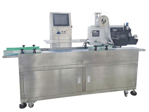 Machine d'étiquetage automatique avec PLC et moteur pour bouteilles et canettes, impression d'étiquettes numériques - Product Image 4