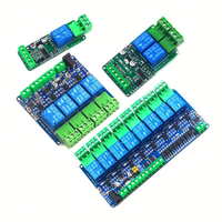Module de relais Modbus RTU 5V 12V 24V Carte de communication RS485 TTL Entrée/Sortie 1/2/4/8 canaux pour automatisation PLC