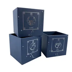 Eco Friendly Products 2023 Wedding Favors Folding Mini Gift Cardboard Paper Box Packaging Candle With Custom Printing