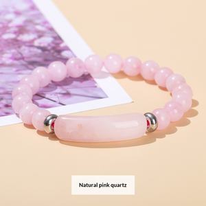 Bracciale Fai-da-Te in Cristallo Naturale <span class=keywords><strong>di</strong></span> <span class=keywords><strong>Quarzo</strong></span> Rosa e <span class=keywords><strong>Occhio</strong></span> <span class=keywords><strong>di</strong></span> <span class=keywords><strong>Tigre</strong></span> Lucidato per Souvenir, Regali Aziendali e Festivi - Product Image 6