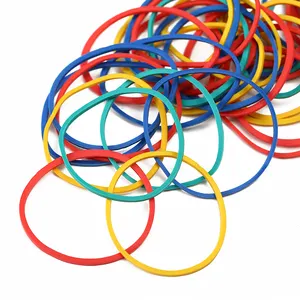 High Quality Environmental Elastic Rubber Ring Factory Custom Natural Colored Rubber Band for Tying Money Supplies Stationery