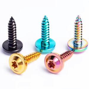 สลักเกลียวหกเหลี่ยม GR5 M4 M5 ชุบสังกะสีแบบจุ่มร้อน ไทเทเนียม ความแข็งแรงสูง สำหรับรถจักรยานยนต์ - Product Image 1