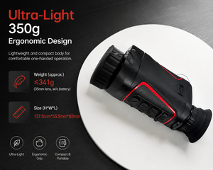 กล้องมองภาพความร้อนแบบตาเดียว 384x288 เลนส์ 35 มม. น้ำหนักเบาพิเศษ กล้องมองกลางคืน แบตเตอรี่ 8 ชั่วโมง กันน้ำ IP67 อุปกรณ์ล่าสัตว์กลางแจ้ง รุ่น B4 - Product Image 6