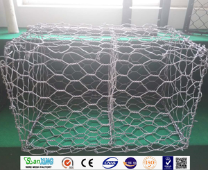 Panier en treillis métallique hexagonal revêtu de PVC pour clôture de jardin et aménagement paysager - Product Image 5