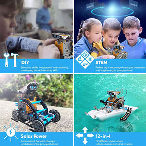 Kit <span class=keywords><strong>Robot</strong></span> Fai-da-Te 13-in-1 a Energia Solare, Giocattolo Educativo Scientifico per Bambini, <span class=keywords><strong>Robot</strong></span> Trasformabile STEM, Regalo Ideale per Ragazzi - Product Image 4