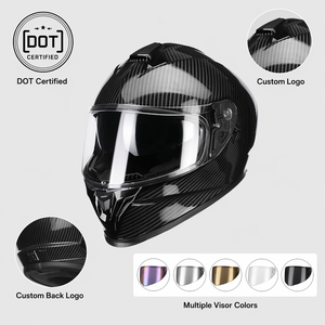 <span class=keywords><strong>Casco</strong></span> de Motocicleta Integral con Diseño de Carbono, Certificado por el DOT, OEM ODM, <span class=keywords><strong>Casco</strong></span> Ligero para Motocross de Carreras, Protección UV - Product Image 1
