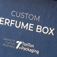 Confezione Regalo Personalizzata Blu per Colonia e Collezione di Fragranze, Scatola Magnetica con Scatola di Carta per Profumo e Scatola Espositiva per Profumo