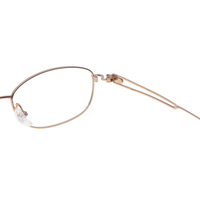 Monturas de Gafas Modernas Minimalistas en Titanio IP con Acabado Brillante en Oro Rosa, Monturas Ópticas, Lentes de Sol, Monturas de Diseño, OEM ODM