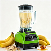 Blender commercial robuste personnalisable de 2 L, 6 vitesses réglables, lames en acier inoxydable, pour smoothies et jus de fruits