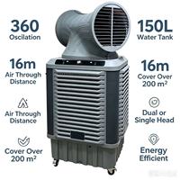 Refroidisseur d'air industriel évaporatif 1100W pour garage de réparation automobile, rotation à 360°, OEM ODM, tour 150W, réservoir d'eau