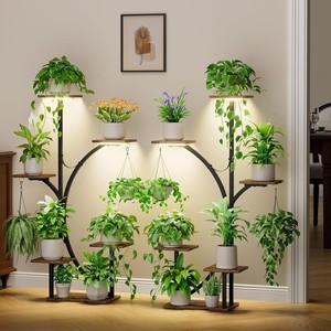 Robuster Eisen-Blumenständer, Umweltfreundlich, Modern, Mehrstöckig, Platzsparend, 3-6 Liter Kapazität für Innenbereich, Hotel, Wohnzimmer, Balkon - Product Image 1